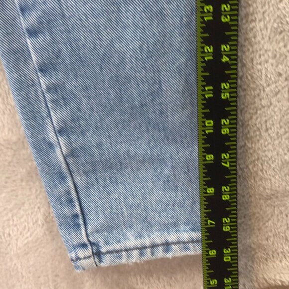 Vintage Lee Womens Jeans Size 26 Measured Blue Denim Slim Skinny Leg High Rise - Picture 5 of 13